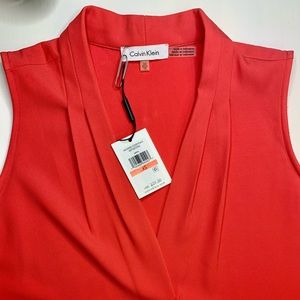 Calvin Klein NEW Blouse Pink/Red (Great for work)